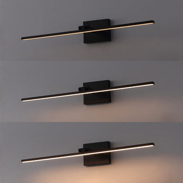 Santino 28" Modern Minimalist Swivel Integrated Dimmable LED Rechargeable Picture Light with Touch Sensor